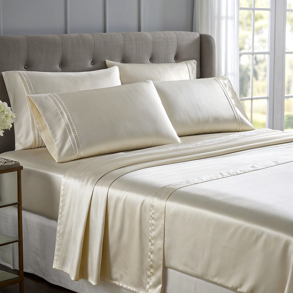 Bamboo Fiber Soft Bed Sheet Set