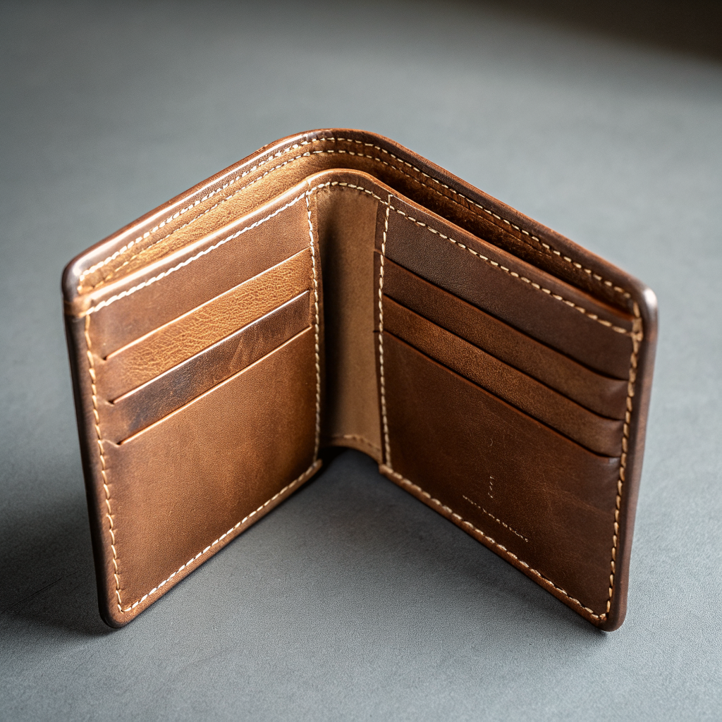 Premium Leather RFID‑Blocking Wallet