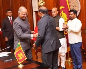 Historic Visit: Indian Defence Minister Signs Three Military Pacts in Sri Lanka